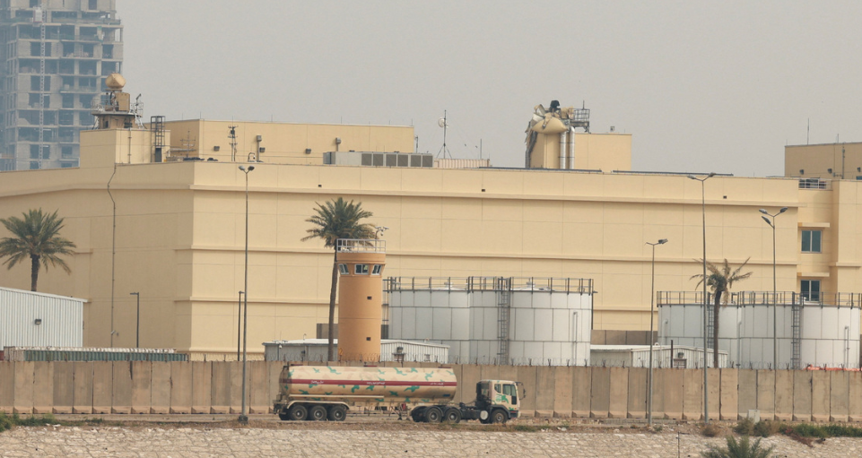 The U.S. Embassy in Iraq was attacked and caught fire